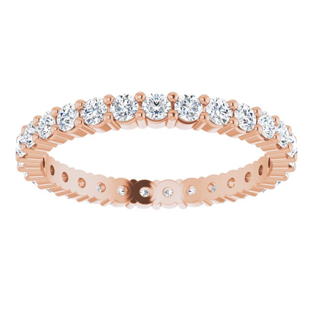 0.87 ct. Round Diamond Delicate Eternity Band-VIRABYANI